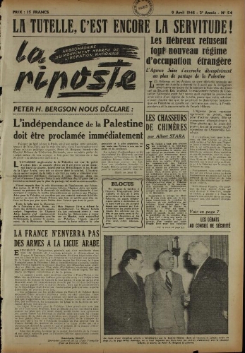 La Riposte N°54 (09 avr. 1948)